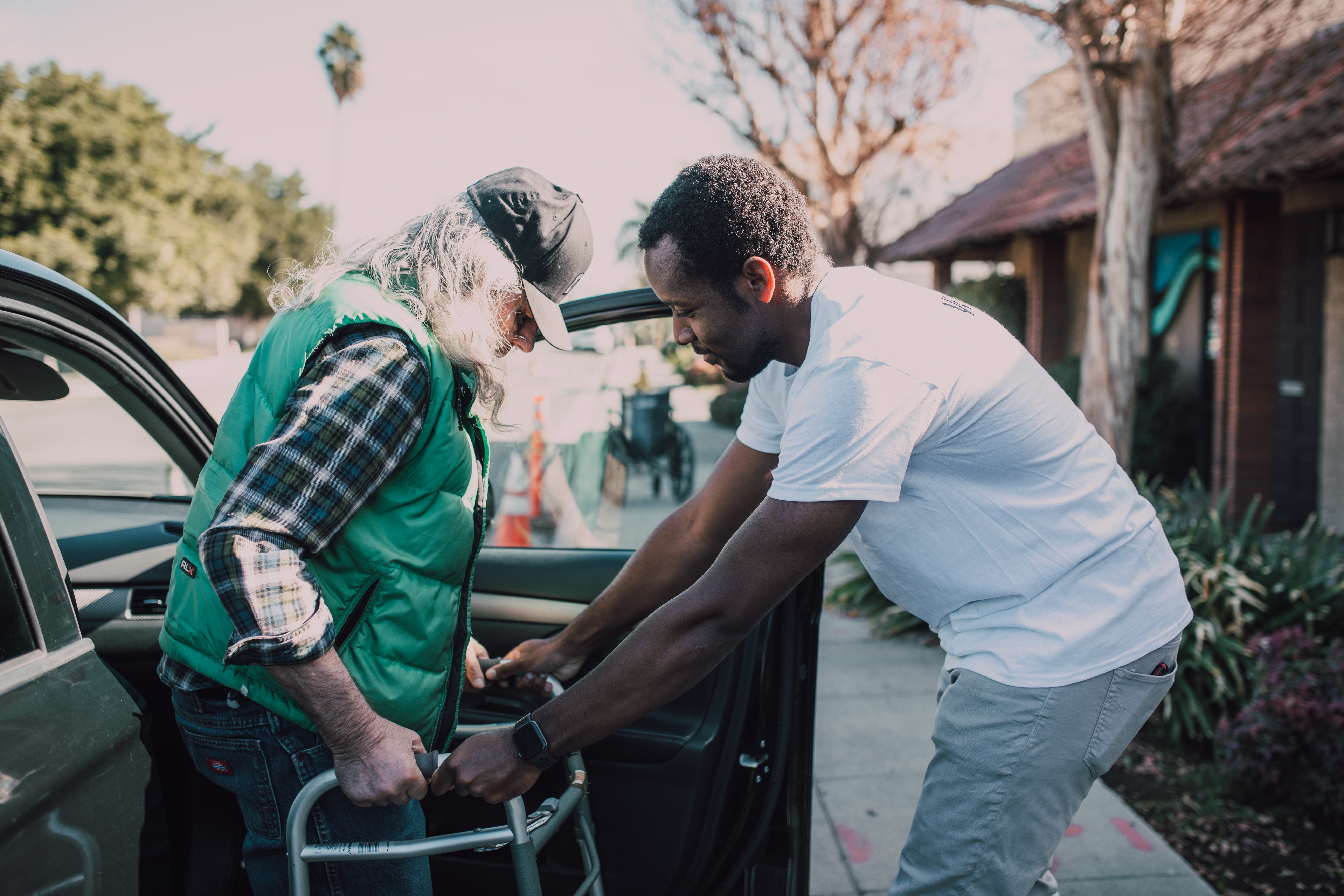 Helping out